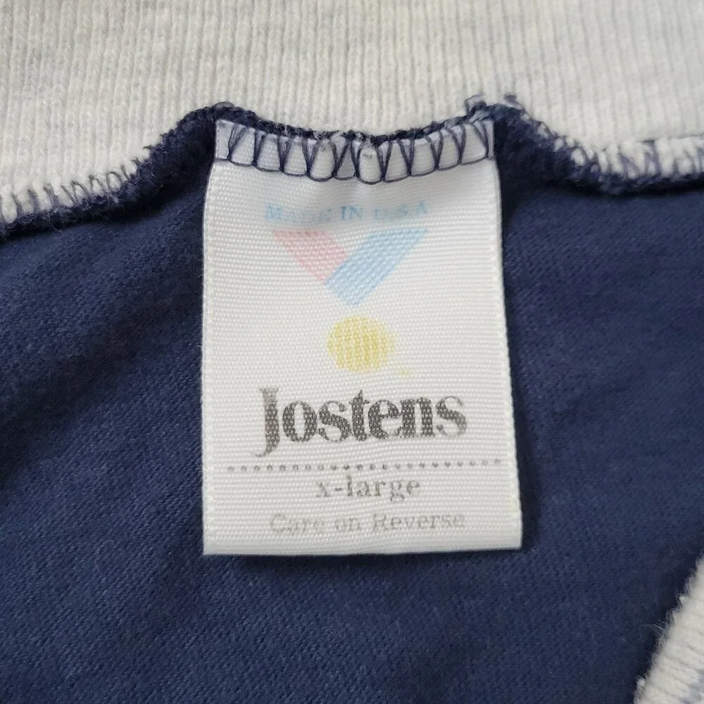 Atlanta Braves‎ Baseball MLB Jostens Vintage 90s Navy Single Stitch XL Shirt